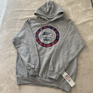 NFL Seattle Seahawks Gray USA Hoodie Sz M